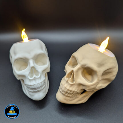 3D Printed Skull Candles