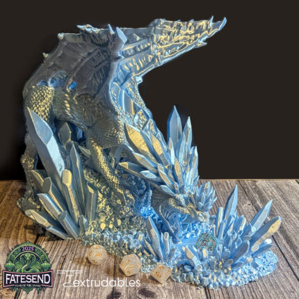 Large Ice Dragon Dice Tower