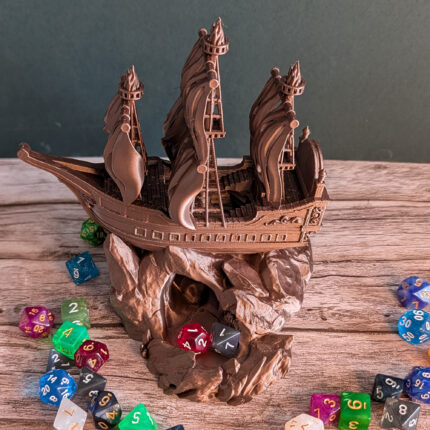 Pirate Ship Dice Tower
